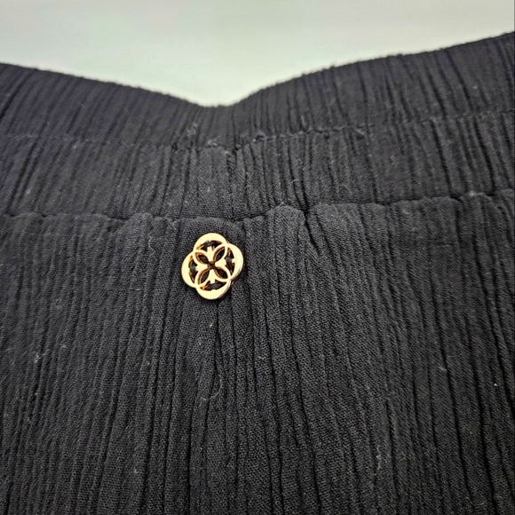 Turquoise Couture Ribbed Wide Leg Pants - Size US XS - Picture 7 of 8